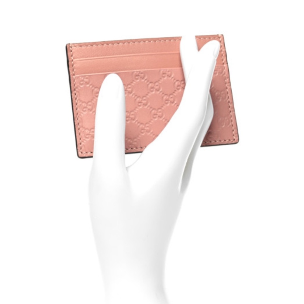 SOLD - Gucci Microguccissima Pattern Leather Card Holder NEW - Picture 3 of 7